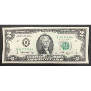 Tờ tiền 2 USD của Mỹ 